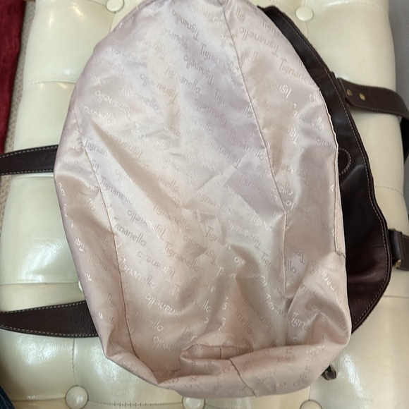 Tignanello genuine soft leather brown tote. Magnetic snap closure - Picture 12 of 13